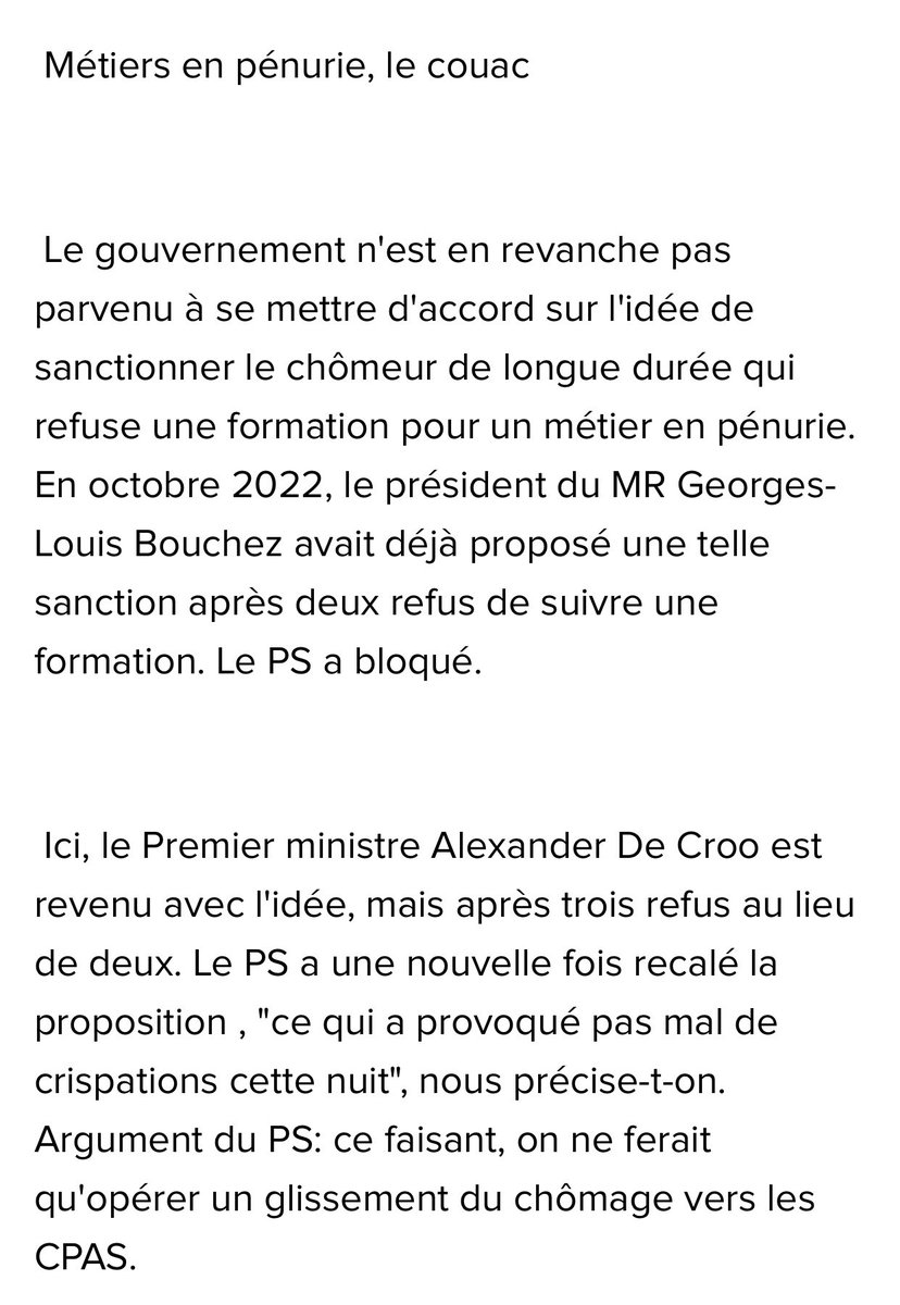 Le <a href="/PSofficiel/">Parti Socialiste</a> plus que jamais le parti de la sieste … Défendre le chômage aux dépends des travailleurs. Mais cela ne scandalise personne. Ne cherchez plus pourquoi la #Wallonie et #Bruxelles vont mal… Il faut changer ! #PresidenceMR #fierdetreliberal
Source <a href="/lecho/">L'Echo</a>