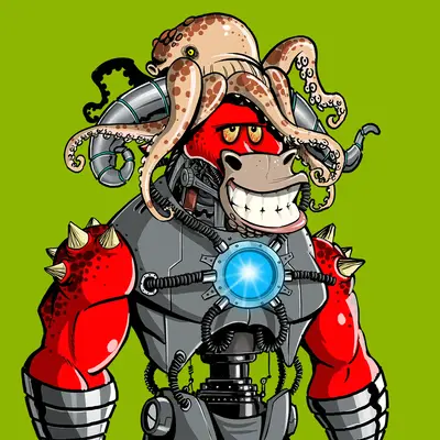 YAHooper_'s tweet photo. # Twisted Brews and Twisted Trippies!
Check Out Bova The Minotaur
Cyborg Implants, Red Skin, Big Grin, Cracked Eyes, Octopus Head , Toxic Green Background
#trippies.com https://t.co/UxY8T8qymM