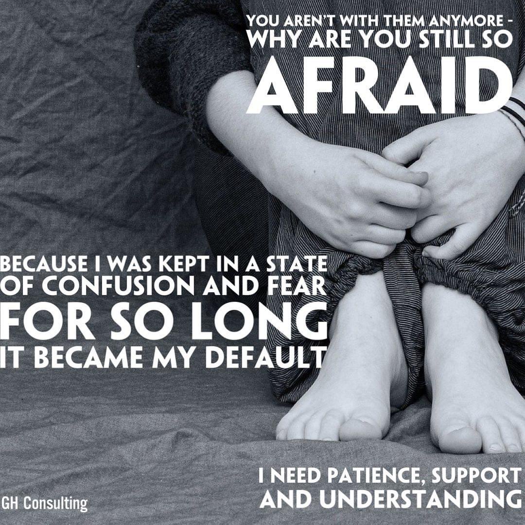 Abuse recovery isn't fast or pretty.  Retraining the brain from high alert to safety takes time, effort, compassion and patience