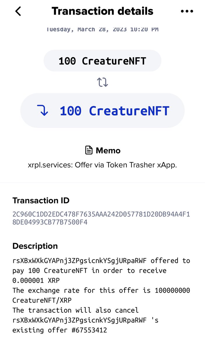 We are burning trading and growing CreatureNFT tokens on the #XRPLedger .  #Bitcoin #cryptocurrencies