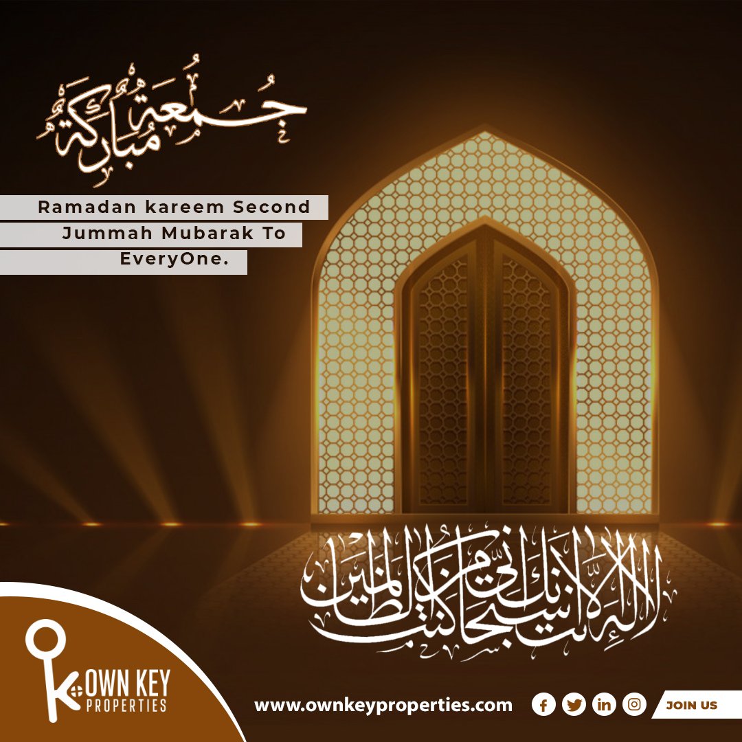 ownkeyproperty's tweet photo. #ownkeyproperties
Wishes You a #ramadankareem Second #Jummah_Mubarak_To_All!
May Allah #fulfilll all our #Hopes and #aspirations through our #prayers🕋
#uaeramadan2023 #alhamdulillahforeverything❤️ #allahisthegreatest #allahuakhbar #blessed #success #inspiration #motivation #life https://t.co/pLFCRkEKOG