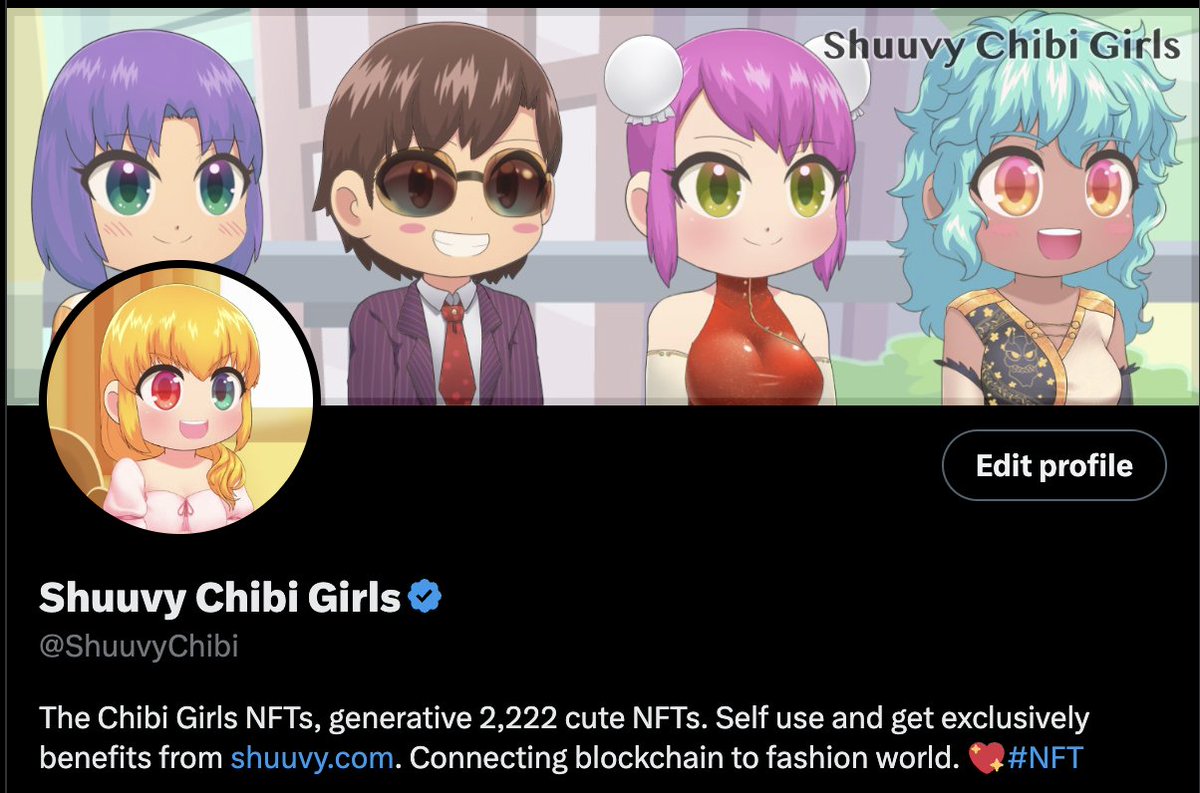 ShuuvyChibi's tweet photo. Finally, we got the verify mark from twitter !! 🎉

Real usable NFTs in real business is coming 🤩

#NFT #NFTcommunity #ETH #Shuuvy #Arts #NFTs https://t.co/tYEzcJyOS5