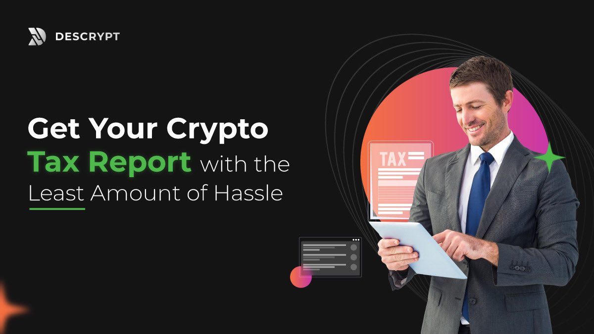 descrypthq's tweet photo. Why #Descrypt makes calculating #CryptoTax so easy;

🔥Multi-currency support
🔥Real-time tax calculation
🔥Customizable reports
🔥Integration with #CryptoExchanges 
🔥Tax optimization strategies

So what are you waiting for?
#SaveMaxTax by heading over 👉🏻 https://t.co/Cl6rNZNdtn https://t.co/K7a3ypsLx6