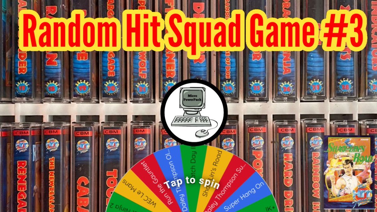 MicroPowerPack's tweet photo. The third time I'm trusting the wheel to select a game from the Hit Squad games on the Commodore 64. 

We've already seen Hyper Sports and Power Drive... what's it gonna be today? 

https://t.co/Zbz0jzDzdH

Please like the video and consider subscribing as I go for 100 subs. https://t.co/lXNe4EPkPy