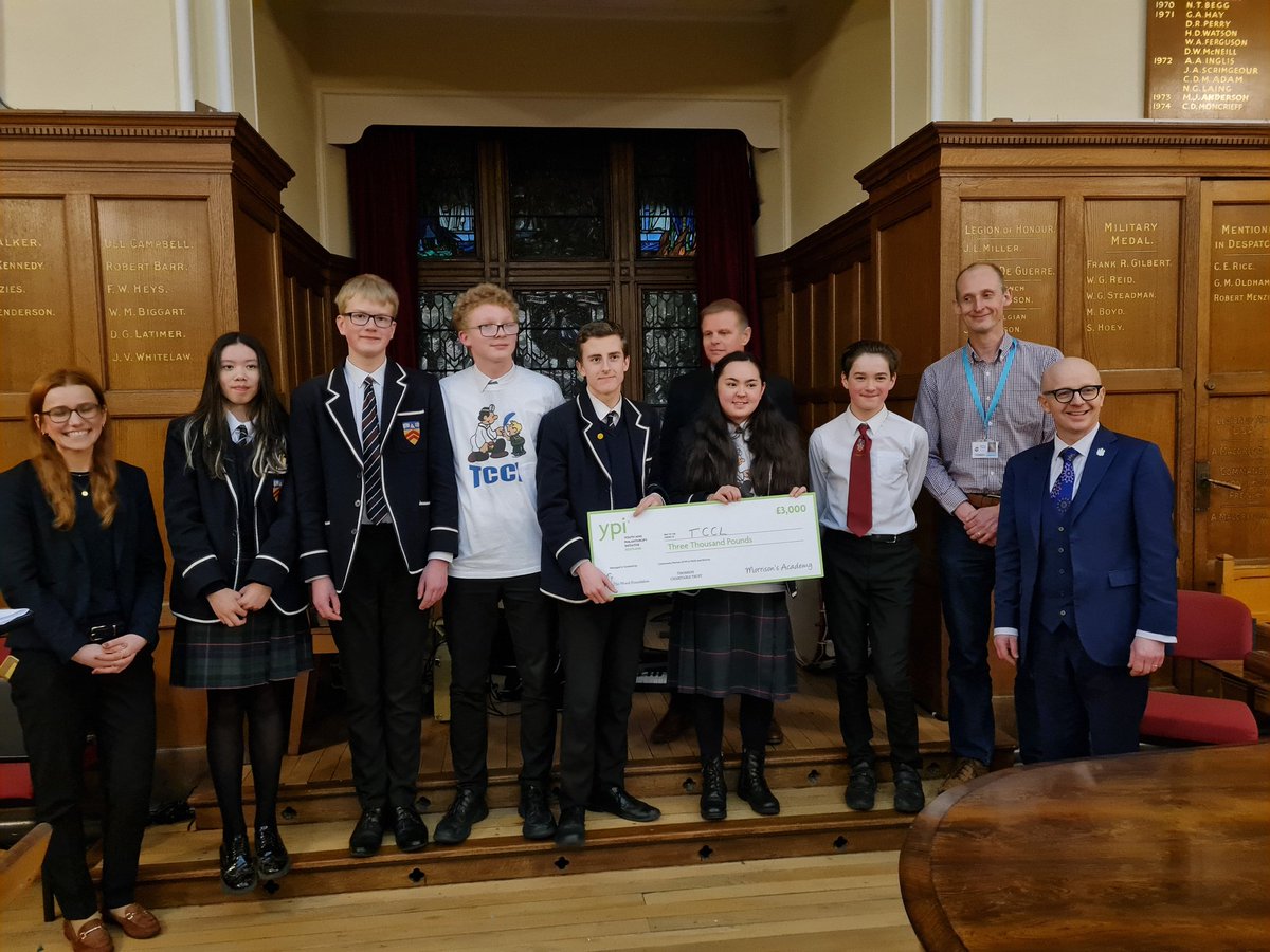A great <a href="/ypi_scotland/">YPI Scotland</a> final @macmorrisons. Six teams of confident young people, well researched social issues with strong evidence of charity engagement. The winner of the £3000 was <a href="/tcclintayside/">TCCL</a>. <a href="/TWF_Scotland/">The Wood Foundation</a> #WhyYPI