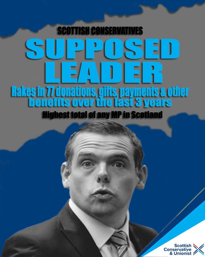 scottpeterhead's tweet photo. @ScotTories Douglas Ross. Delivering NOTHING for Scotland. Sole purpose: Bad SNP. https://t.co/lOdA0szz9G