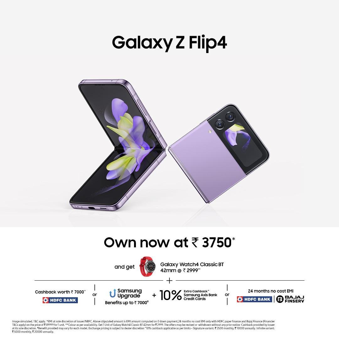 As promised, I am giving away the #GalaxyZFlip4 to the #stufflistingsarmy today😍
To win
1. Retweet this tweet using #GalaxyZFlip4 #FlexEveryAngle #WinGalaxyZFlip4 #stufflistingsxFlip4
2. Answer some questions
3. Tell me the feature you like the most about the device
4. Like this