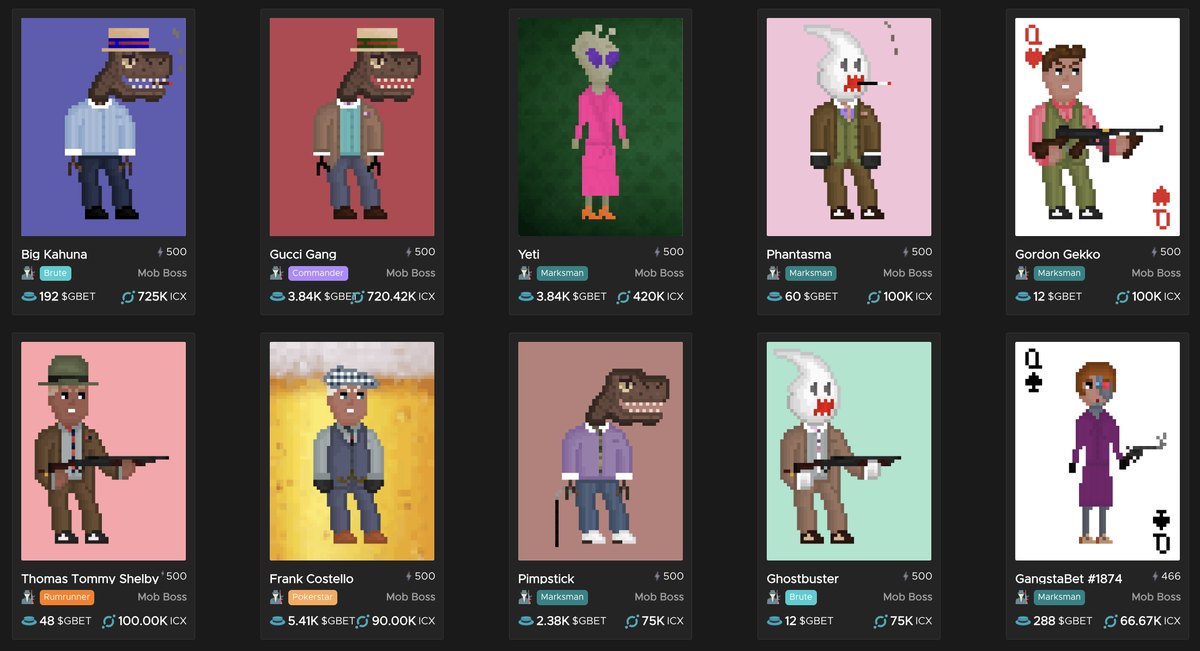 565 GangstaBets have upgraded to the max for GangWars. That's 19,972,750 $GBETs burned! 

LET'S GO!