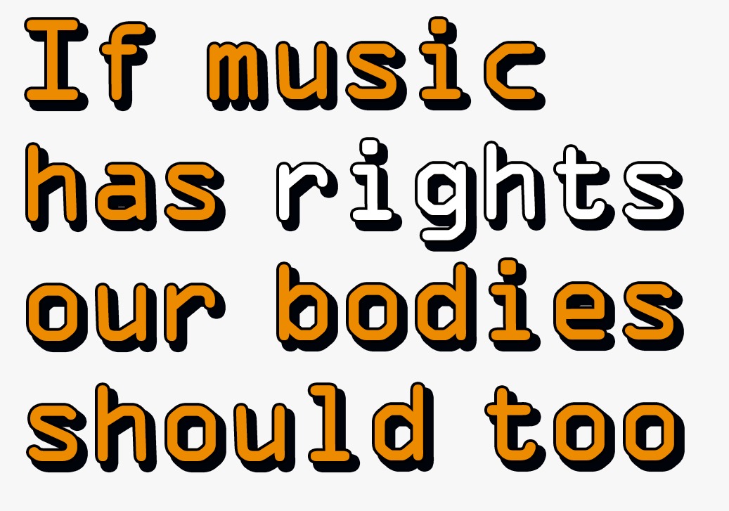 Our bodies should have rights every where no room for hate speech because music has been too
#bodyrightke
#1vision3zeros