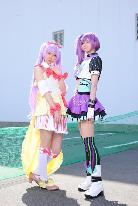 【⠀コスプレ  】プリパラ／真中らぁら＆東堂シオンらぁら→マチカシオン→あさくまさん🎤🎀⛓️photo📸→ねこはちさん 