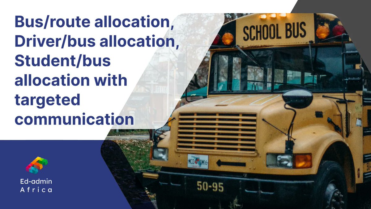 Say goodbye to school bus management headaches! 🚌📚 Ed-admin makes it easy for schools to efficiently track routes, schedules, and student information all in one place. #SchoolBusManagement #Efficiency #Education