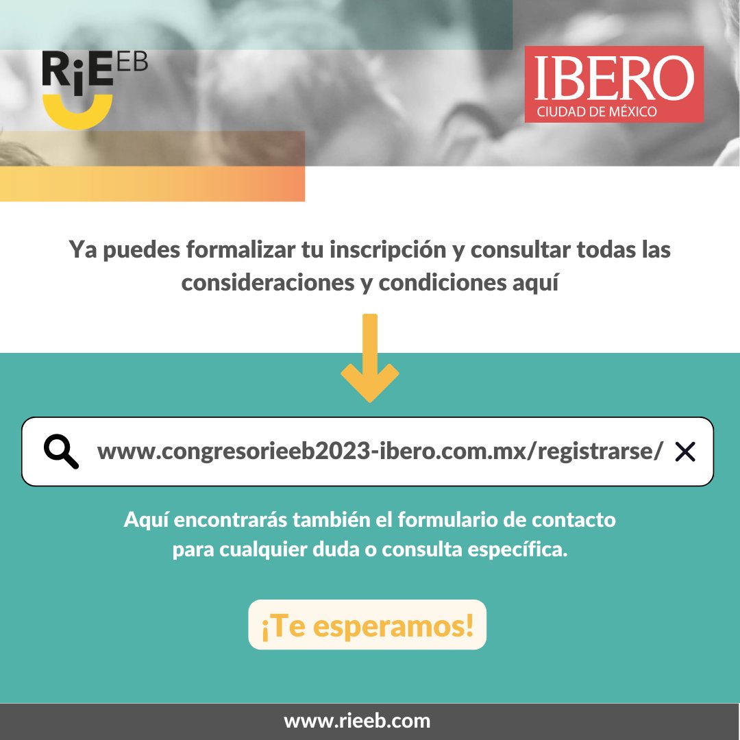 🗣¿Sabías que...?
✅ Sobre este y otros temas hablaremos en el próximo II Congreso Internacional de la RIEEB.
¡Asiste  de forma virtual o presencial! 🙋🏼‍♂️🙋🏾‍♀️🗣@ibero_cdmx 👉🏼 lnkd.in/dUXDbHdR 
#IIcongresointernacionaldelaRIEEB #comunidadrieeb #educacionemocional #callforpapers