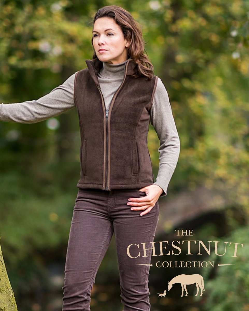 Chestnutcollect's tweet photo. BESTSELLER! This ladies fleece gilet is very comfortable and is tailored for a flattering, feminine fit. A great transitional investment for this time of year. Works great with jeans for casual days, but smart enough for meeting friends #sustainable #countryclothing #fleecejacket https://t.co/CvncXYe3Or