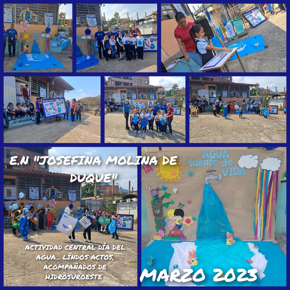 22 DE MARZO DÍA DEL AGUA E.N JOSEFINA MOLINA DE DUQUE
