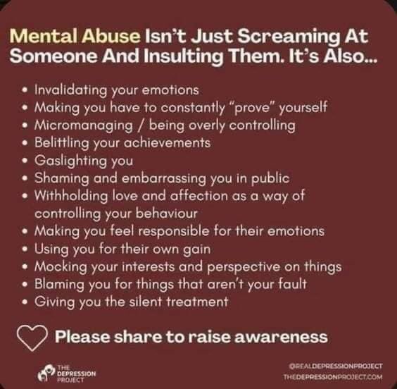 Narcissists don’t always rage &amp; scream. Mental abuse can be very subtle mixed in with “good times”. It can be confusing. It’s meant to be confusing. This is how they trick victims into staying in the relationship even though the narcissist ultimately plans to discard the victim.
