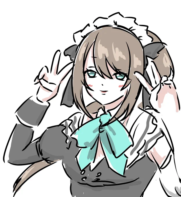 メイドさんだぁ!!!!#栗駒こまる新衣装 