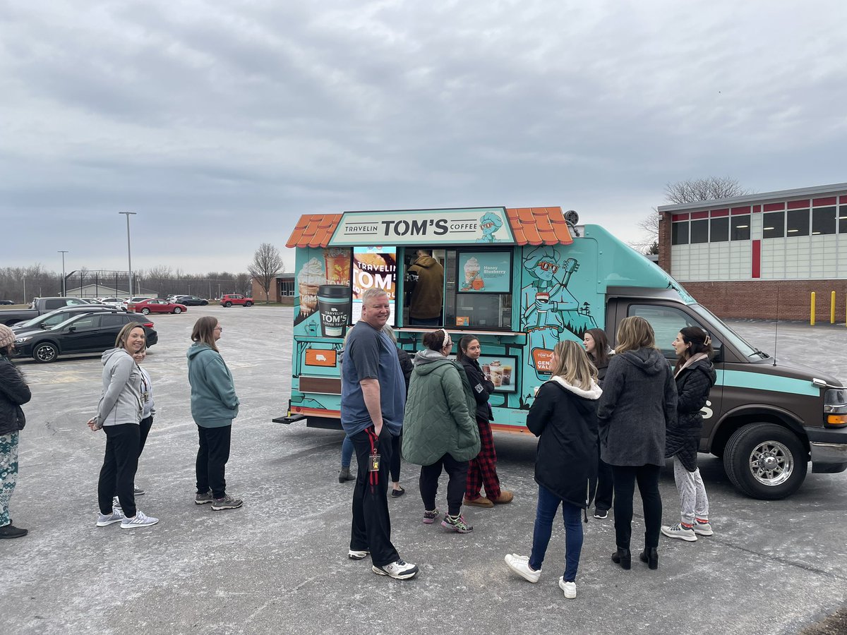 THANK YOU VEPTO! What a special treat for our teachers and staff on a Friday morning.☕️ #huginamug <a href="/VillageNy/">Village Elementary, Hilton NY (VEPTO)</a>