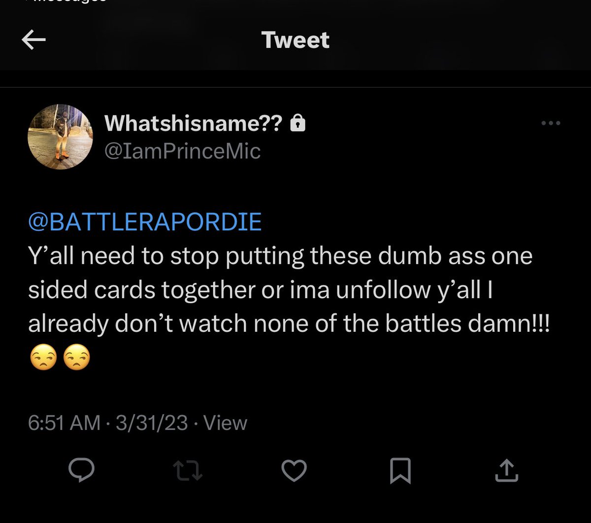 BATTLERAPORDIE's tweet image. As I said earlier. It be the niggas on the sidelines with the most to day. Never get in the game tho. Jersey be clean af lol @BA100prooftv