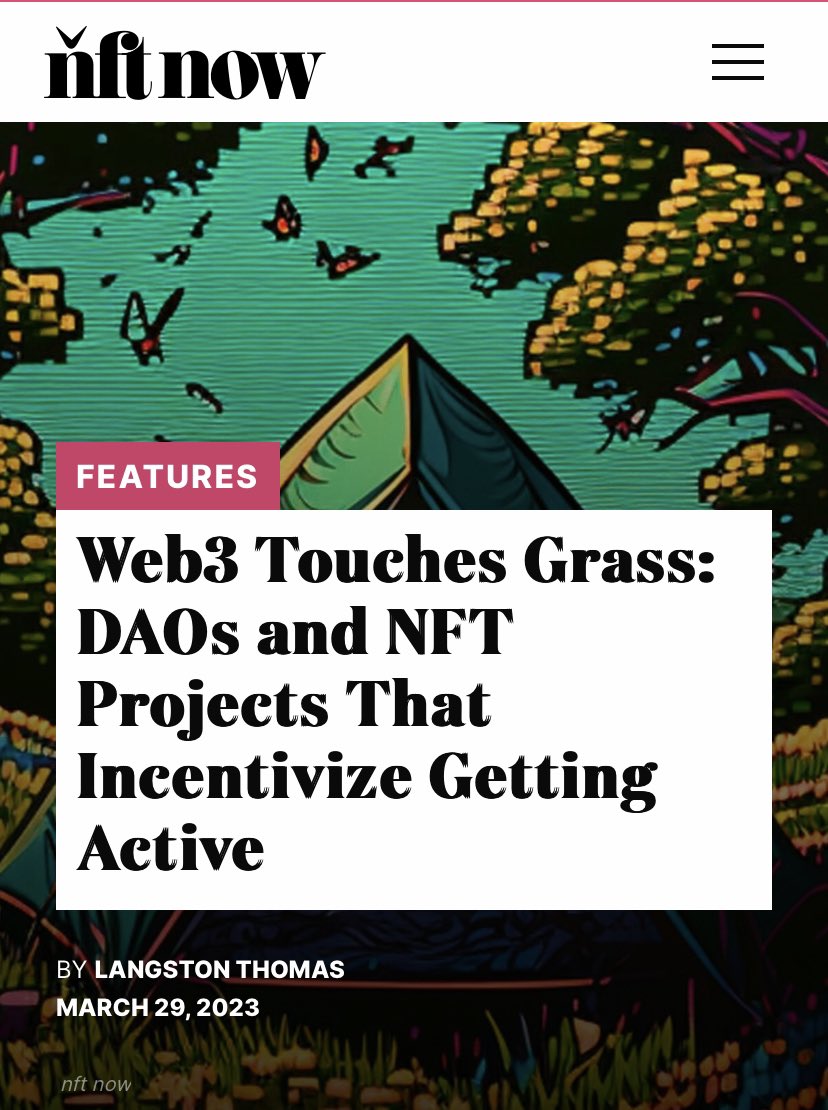 Karla_Crypto's tweet photo. GM☀️So happy to see @trippysailors featured by @nftnow @webmusicboi alongside some of the most exciting #web3 projects bringing real utility to #NFTs ⛵️⛳️🏔️

Check out @LinksDAO @outsidemagazine @FWBtweets 💛 https://t.co/kmfJk1Zo6E