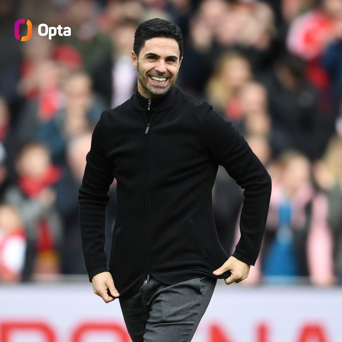OptaJoe's tweet photo. 4 - Mikel Arteta has become only the third manager in history to win four @premierleague Manager of the Month awards in a single season, after Pep Guardiola in 2017-18 (4) and Jürgen Klopp in 2019-20 (5). Fantastic. https://t.co/gnNL6pKphU