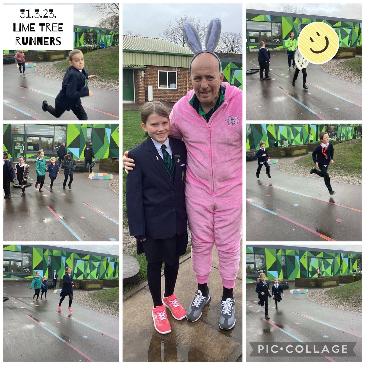 MrsTerryLTPA's tweet photo. Only @limetreepa might you , at 8:20 am , get a Percy Pig Easter Bunny playing the Birdie Song , cheering on the Lime Tree Runners in the rain.
Happy Easter #WeAreBrightFutures https://t.co/VmzmInO8ul