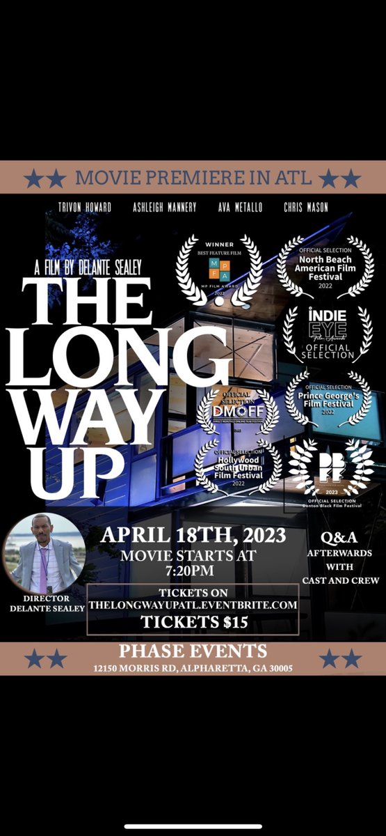 UniqueLens1's tweet photo. We are getting closer n closer to our movie premiere in ATL on April 18th if you haven’t already go grab your tickets on eventbrite and pop up for an amazing movie! 
#director #blackdirector #indie #indiefilm #revolttv #movie https://t.co/XALznzH8El