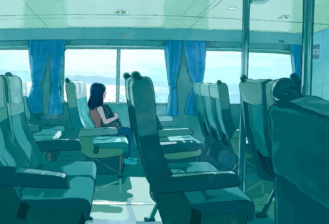 「ロングヘアー 電車内」のTwitter画像/イラスト(新着)｜3ページ目