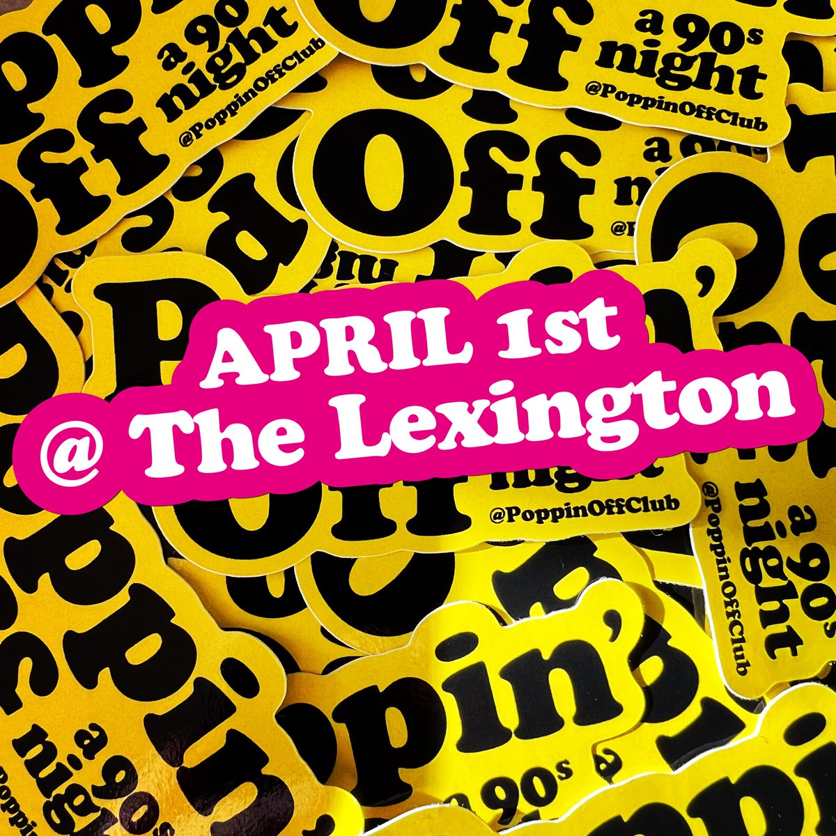 Dave Rowlinson (@dave_rowlinson) on Twitter photo it’s <a href="/PoppinOffClub/">PoppinOffClub</a> off time again at <a href="/thelexington/">The Lexington</a> tmrw night.
Me & <a href="/laurendown/">Lauren Down</a> doing volume up volume down duties at the world’s best 90s night.
Adv tix: link.dice.fm/svqfy3RbCyb it’s <a href="/PoppinOffClub/">PoppinOffClub</a> off time again at <a href="/thelexington/">The Lexington</a> tmrw night.
Me & <a href="/laurendown/">Lauren Down</a> doing volume up volume down duties at the world’s best 90s night.
Adv tix: link.dice.fm/svqfy3RbCyb