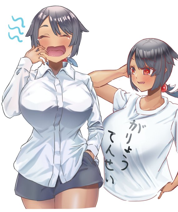 シャドウバンされ過ぎて何描けばいいのか分からない悩みと疲労を抱えつつ、ヒガナでシャツ系の塗り練習 