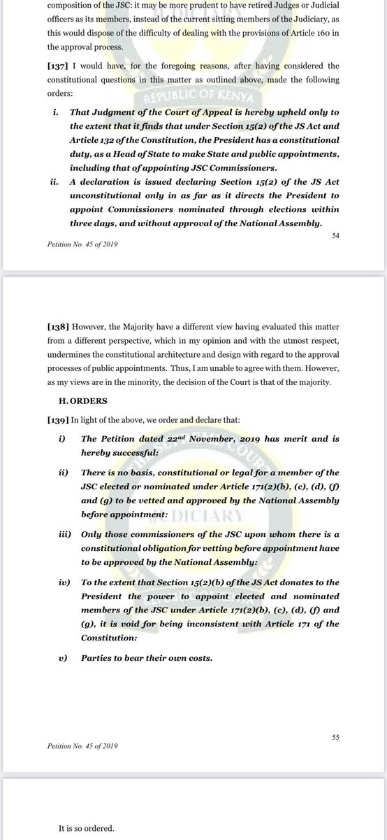 waikwa (@waikwawanyoike) on Twitter photo Good to see Supreme Court rule that Bunge has no business vetting nominees to public office where the constitution or a law does not expressly require vetting.
And thanks <a href="/katibainstitute/">Katiba Institute</a> for always bringing enough gas to sustain legal fights against endless state malfeasance. Good to see Supreme Court rule that Bunge has no business vetting nominees to public office where the constitution or a law does not expressly require vetting.
And thanks <a href="/katibainstitute/">Katiba Institute</a> for always bringing enough gas to sustain legal fights against endless state malfeasance.