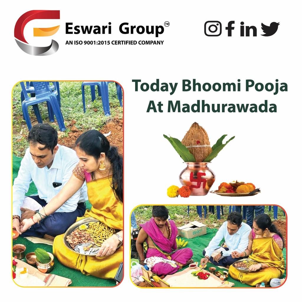 Bhoomipuja@ madhuravada

#Eswarigroup #Successfully_Completed #success #goalreached  #bhoomipooja #newbeginnings #bhoomipuja #buildahome #homeconstruction #homebuilders #houseconstruction #budgetfriendlyhomes #constructionsite #commercialbuilders #budgethomes #residentialbuilder