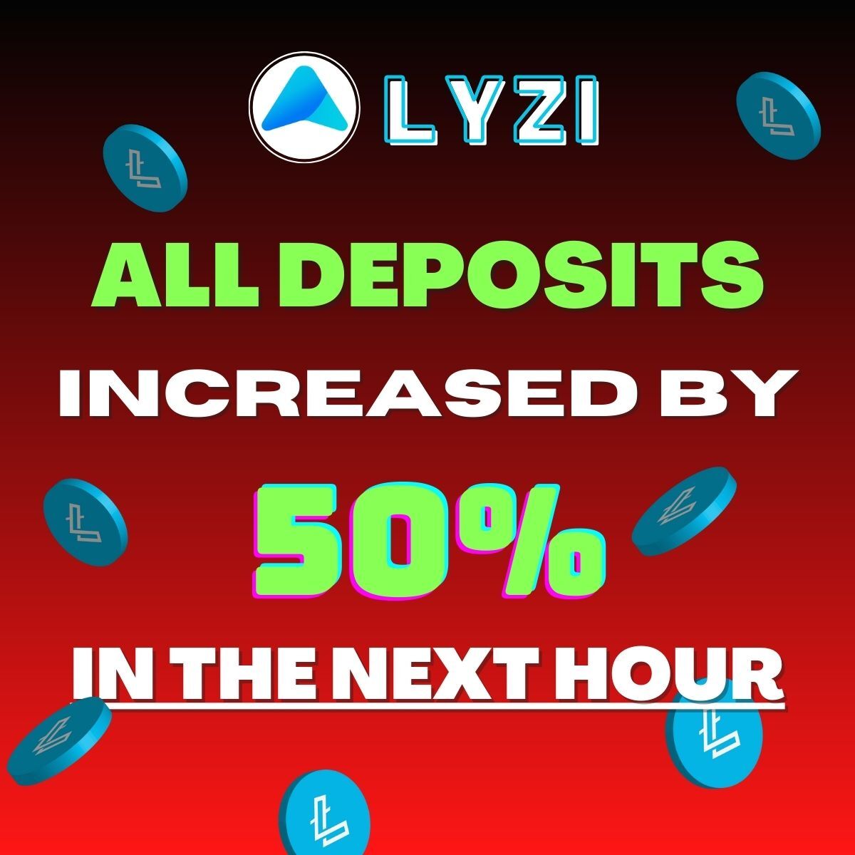 Lyzi_app's tweet photo. Last one before AMA

🏁

During the next hour, all your deposits will receive a +50% bonus 🎰

Your bonus will be fully claimable on 1/12/2023 📆

If you didn’t sign up yet you have 1 hour to register and complete your KYC and invest! ⏰

Join here now 👉 https://t.co/3zN9dzT1AH https://t.co/kN80K6uniw