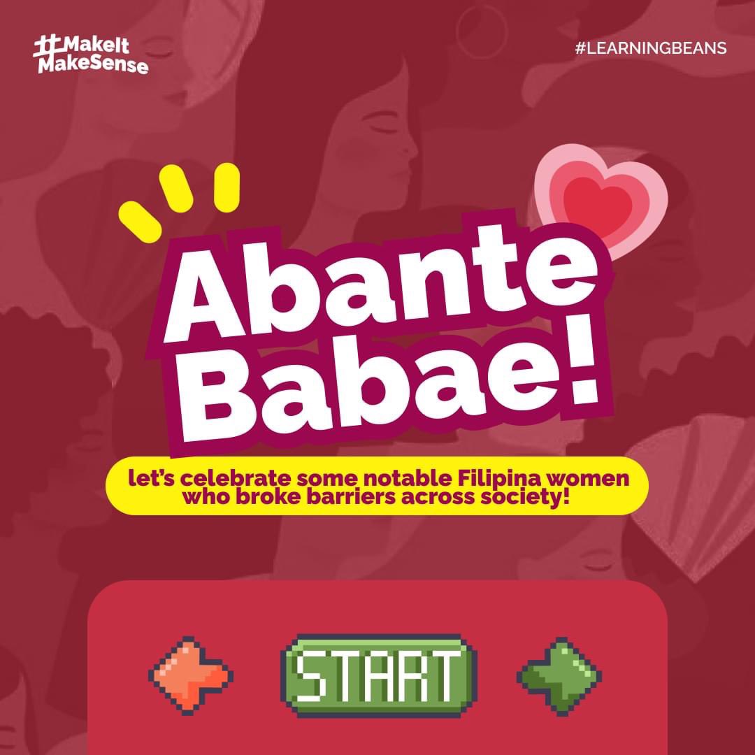 makesenseasia's tweet photo. Push mo ‘yan, teh! 💁‍♀️

Before Women’s Month comes to a close, let’s give tribute to some notable Filipinas who challenged the norms and broke many barriers in our society. 🤩 

Truly, there is no limit to what women can do. 💪

#LearningBeans 
#MakeItMakesense #WomensMonth https://t.co/QjP0mdjeYk