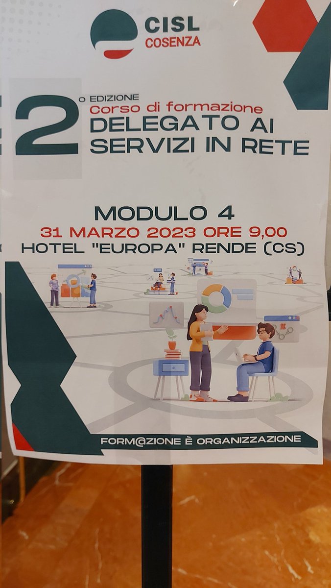 Carlo Barletta (@1974cbar) on Twitter photo Oggi a #Cosenza alla chiusura del percorso formativo promosso dalla <a href="/cisl_cosenza/">CISL Cosenza</a> sui servizi in rete della CISL
📣Il valore della #formazione 📚 del sistema <a href="/IAL_Nazionale/">IAL Nazionale</a> al servizio delle #persone e del #territorio. Oggi a #Cosenza alla chiusura del percorso formativo promosso dalla <a href="/cisl_cosenza/">CISL Cosenza</a> sui servizi in rete della CISL
📣Il valore della #formazione 📚 del sistema <a href="/IAL_Nazionale/">IAL Nazionale</a> al servizio delle #persone e del #territorio.