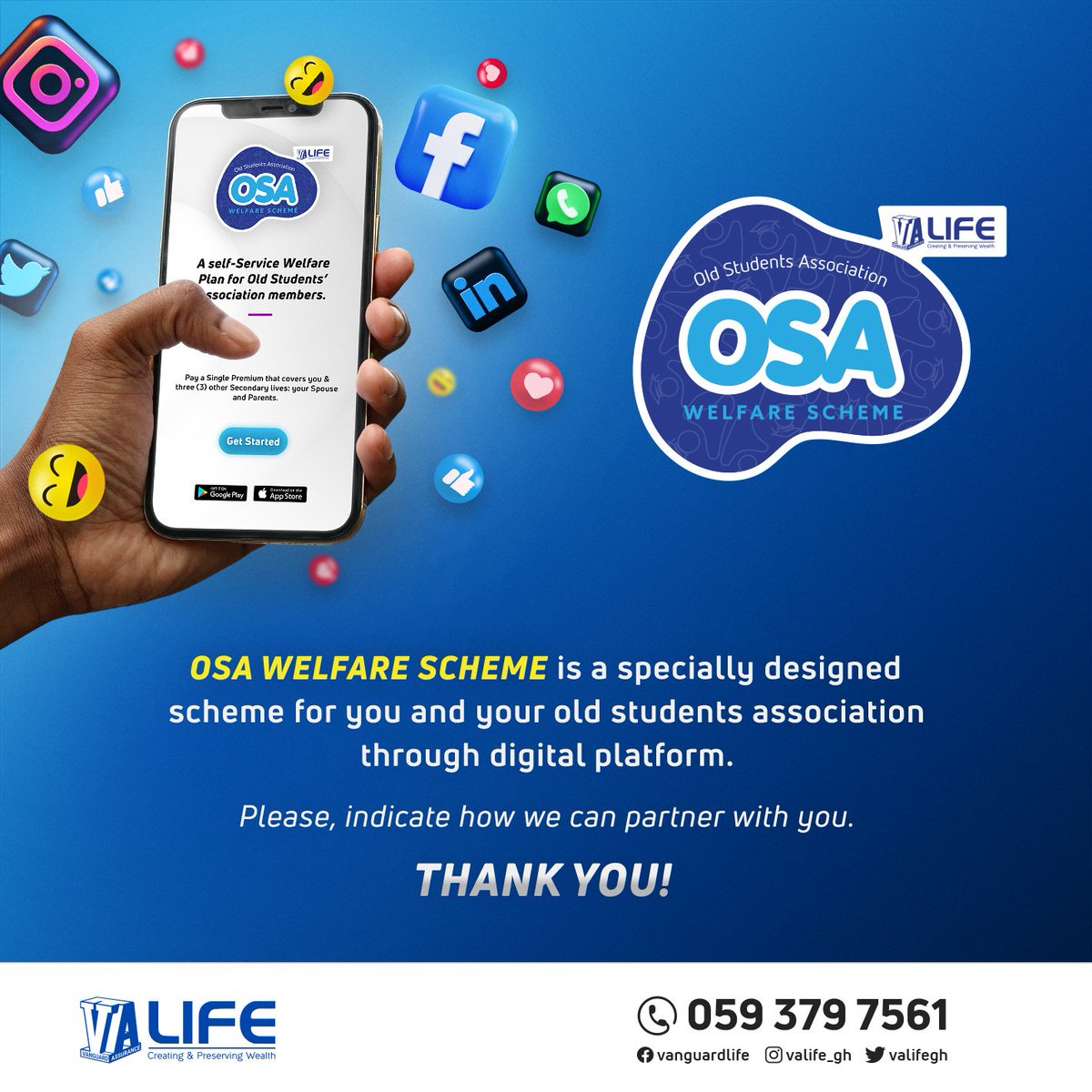 valifegh's tweet photo. Call us for the welfare scheme for your old students association...its fully digital. https://t.co/7BAIiPvJL2