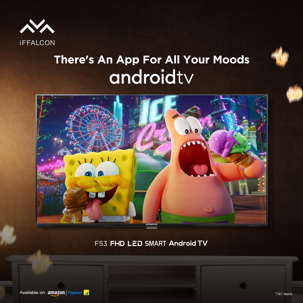 iFFALCONIndia's tweet photo. This or that? That or this? We understand your changing moods. Take your pick from the unlimited entertainment options available on iFFALCON F53 equipped with Andriod.
Buy Now: https://t.co/3Crqwn3Rlo
#iFFALCON #F53 #AndriodTV https://t.co/R2ZRIGM4GL