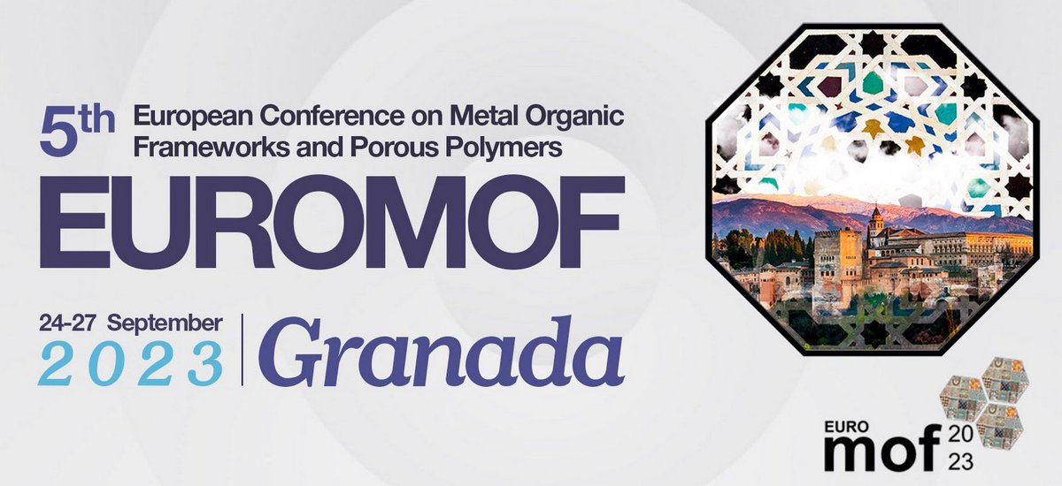 EuroMOF Conferences (@euromof_con) on Twitter photo Don´t miss the deadline for a paper submission <a href="/Euromof2023/">EuroMOF 2023</a> in beautiful #Granada. Submit your abstracts until April 18th at the latest:
bit.ly/3nuUv0J
Join the awesome panel of speakers like <a href="/GagliardiGroup/">Gagliardi Group</a>, <a href="/MOF_IMAP/">MOF@IMAP</a>,
<a href="/EmatSarabals/">Sara Bals_EMAT</a>, <a href="/KitagawaGroup/">S. Kitagawa Group</a> & many more Don´t miss the deadline for a paper submission <a href="/Euromof2023/">EuroMOF 2023</a> in beautiful #Granada. Submit your abstracts until April 18th at the latest:
bit.ly/3nuUv0J
Join the awesome panel of speakers like <a href="/GagliardiGroup/">Gagliardi Group</a>, <a href="/MOF_IMAP/">MOF@IMAP</a>,
<a href="/EmatSarabals/">Sara Bals_EMAT</a>, <a href="/KitagawaGroup/">S. Kitagawa Group</a> & many more