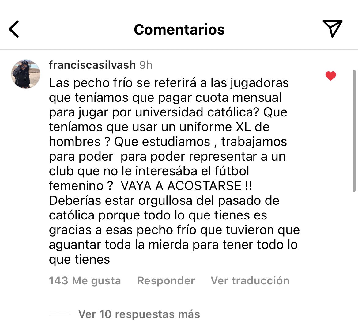 Francisca Silva dando cátedra