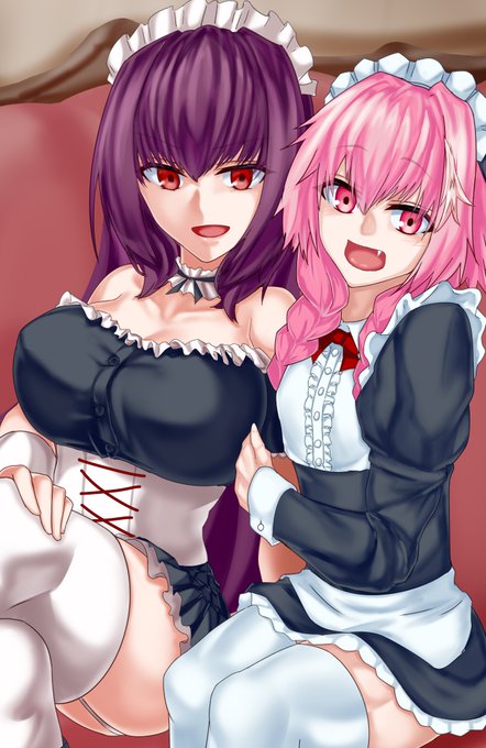 #メイドの日

メイド服スカサハ&amp;アストルフォ君 