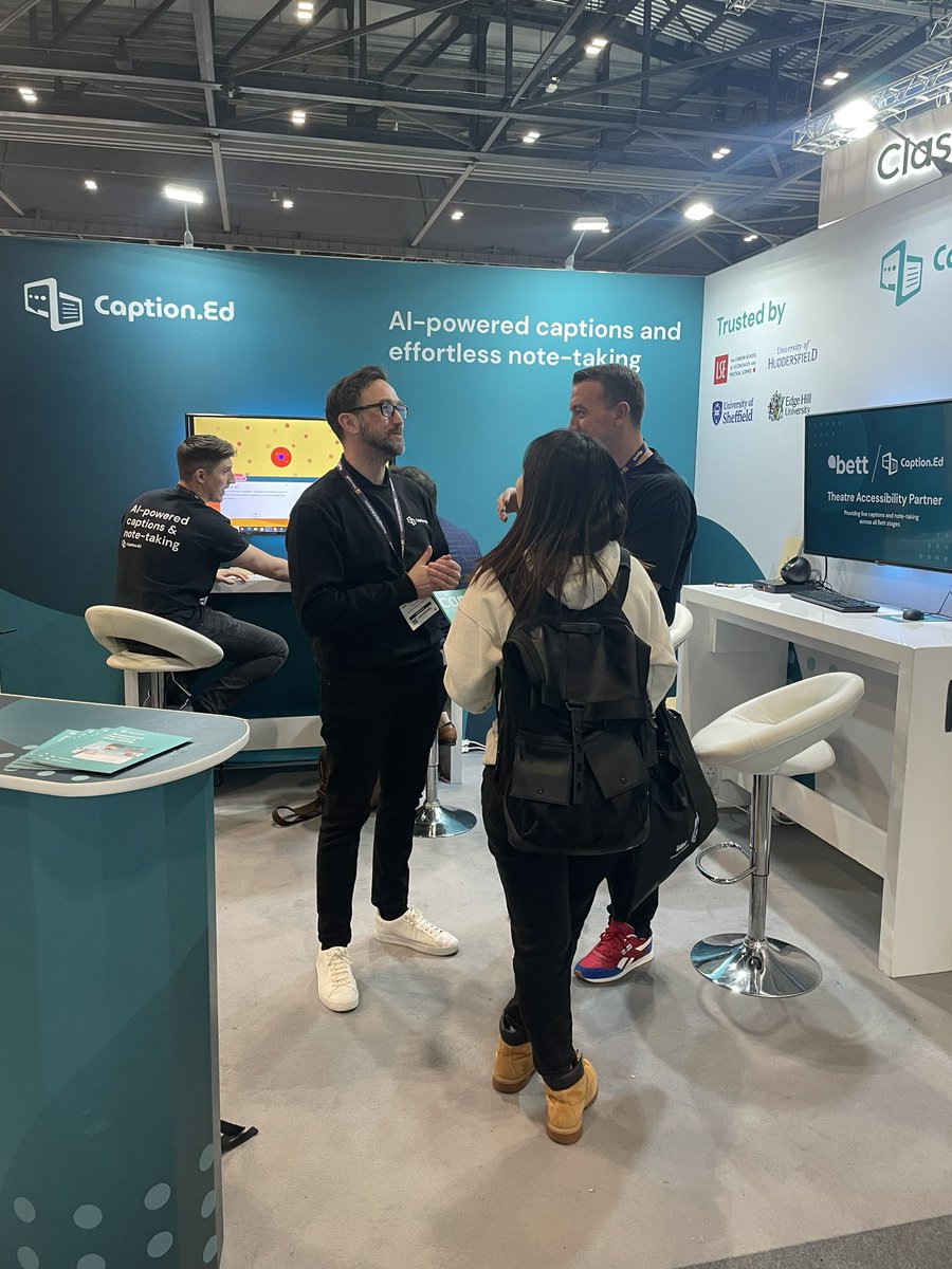 Ready to delve into the world of real time AI-captioning and note taking? 

Come along to stand SL82 to learn more and chat to our friendly team 👋 <a href="/Bett_show/">Bett Global</a> 

#BettUK #Bett2023 #BestBettEver