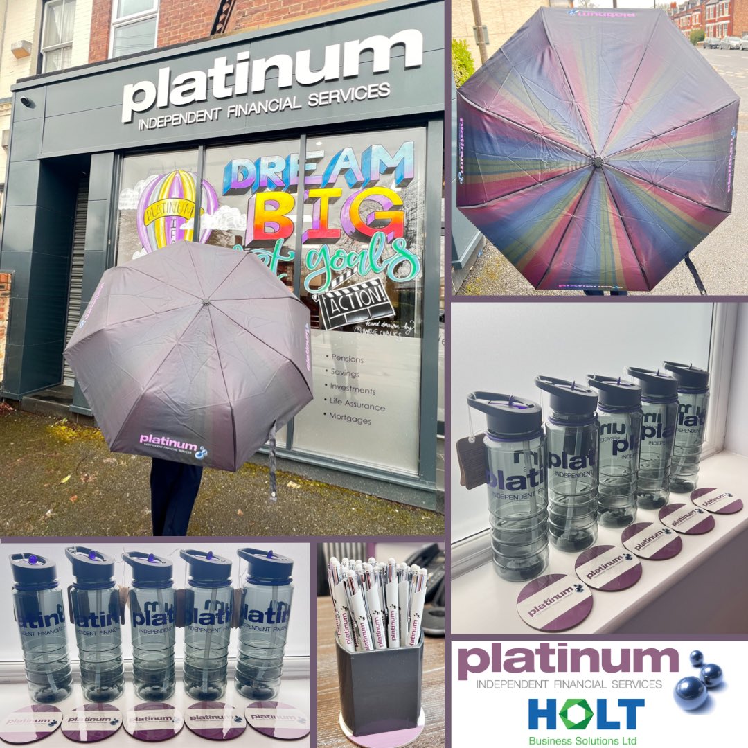 Always can rely on Holt Business Solutions for our branded goods!👌

Showing off our Platinum pens, umbrellas, water bottles and coasters. Never fail to impress! #platinumifs #fridayfeeling