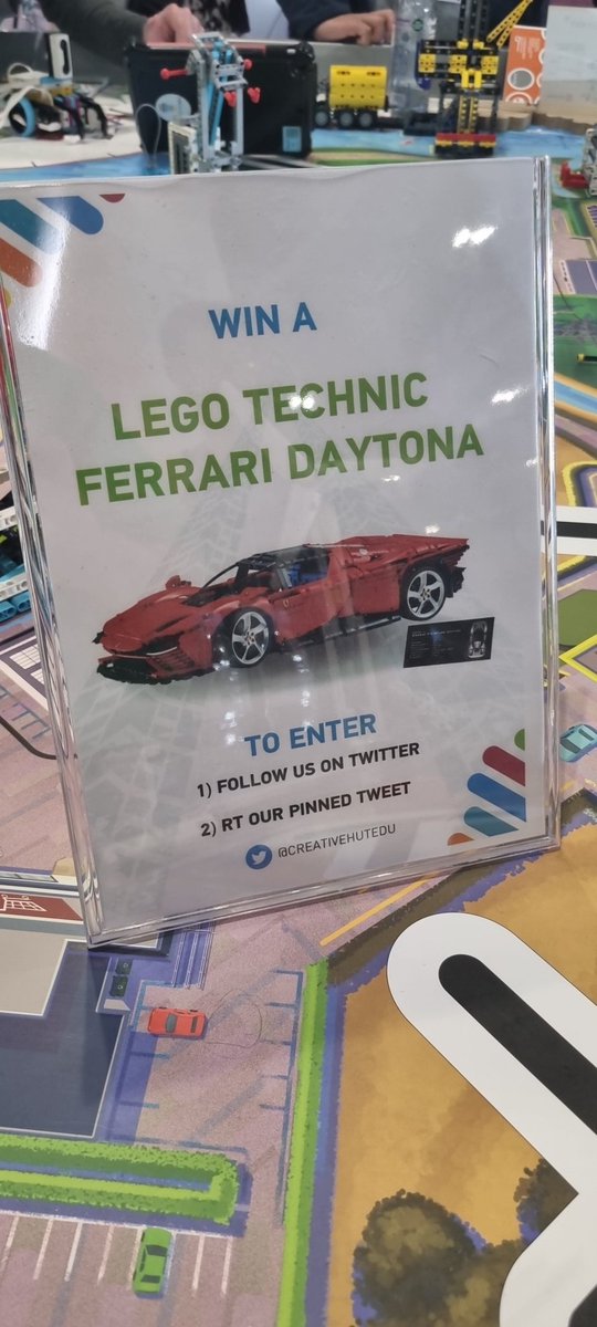 If you are at @Bett_show come and visit @CreativeHutEdu at stands NJ22 and NJ31. Follow and retweet this for your chance to win a @lego Ferrari Daytona #Bett2023 #Bettlondon