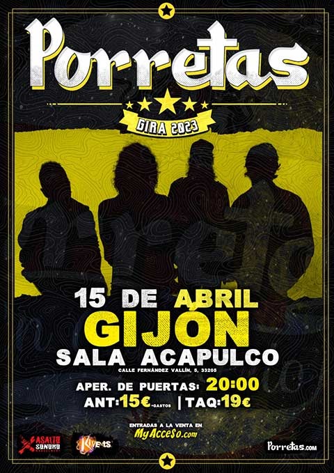 DesvanFest's tweet image. PROXIMO SABADO 15 DE ABRIL
@Porretas5 en Gijón
Entradas a la venta en:
Lúpulo Feroz (Oviedo)
Librería Paradiso (Gijón)
On line: entradium.com/es/events/porr…

@DMetalheadRadio @Kivents1
