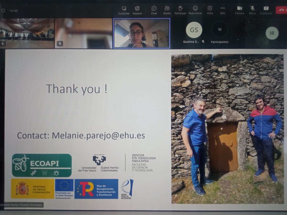 ECOAPI_AEI's tweet photo. Today, Melanie Parejo talked at #COLOSS_Survivors Conference  about our @ECOAPI_AEI  project, which aims to study honey bees that are more resilient against varroa. We are excited to continue our research and contribute to the betterment of bee populations. #beekeeping #research https://t.co/n3qkCnLGND
