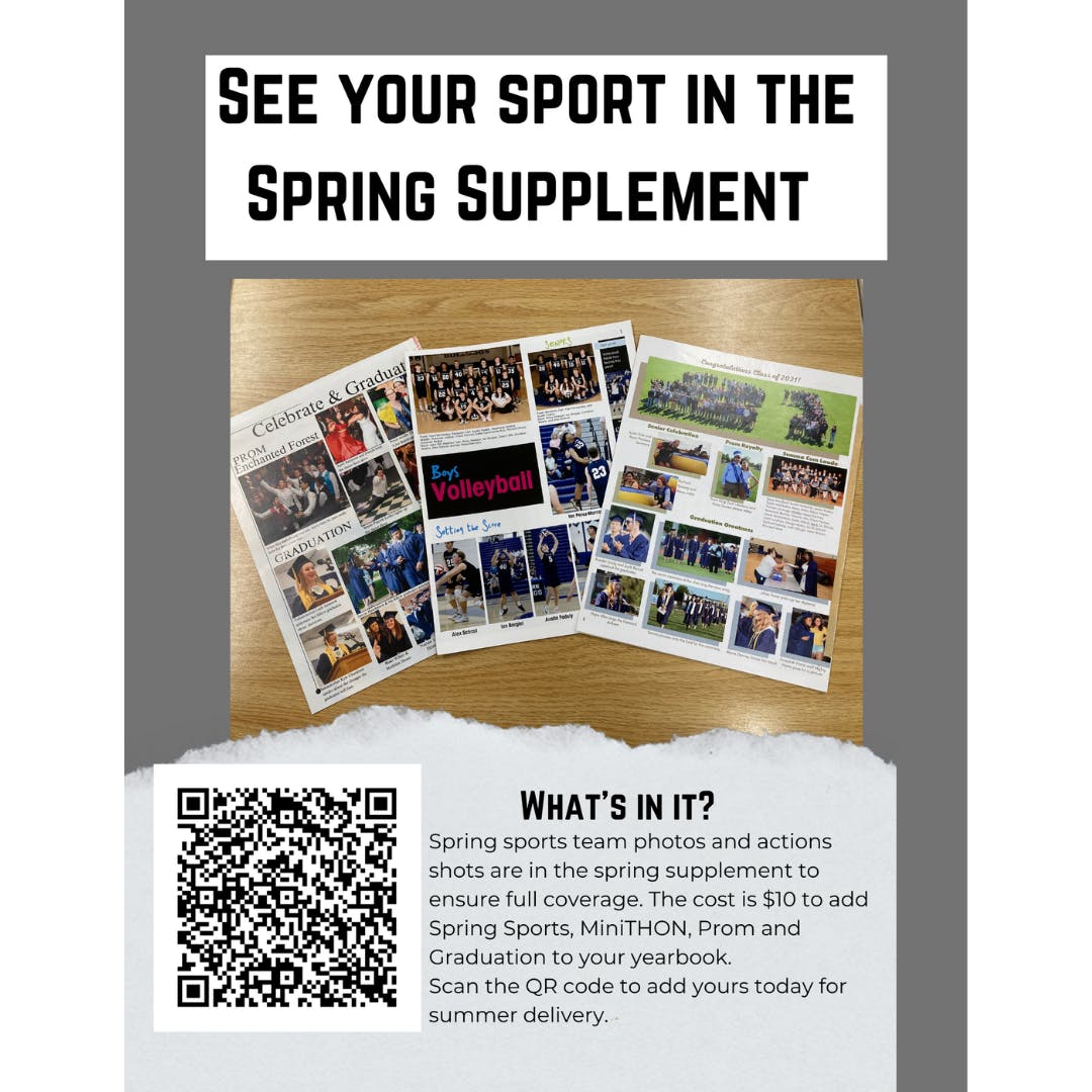 It's not to late to add the spring supplement, which includes spring sports, MiniTHON, Prom, Graduation and other spring events. 
It easily peels and sticks into the main yearbook. 
Choose: "Extended Edition - Get @School at 
go.jostens.com/538x6r