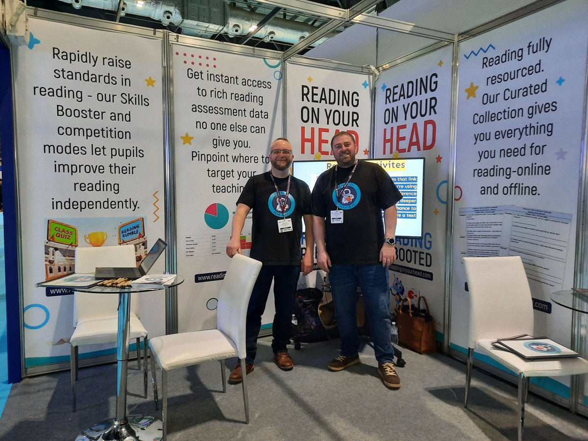 READINGONYOURH1's tweet image. BETT day 3 already!

Another brilliant day meeting schools from around the world.

Come say hello and try out our platform at stand SK76

@Bett_show 
@LtTeachersSHINE