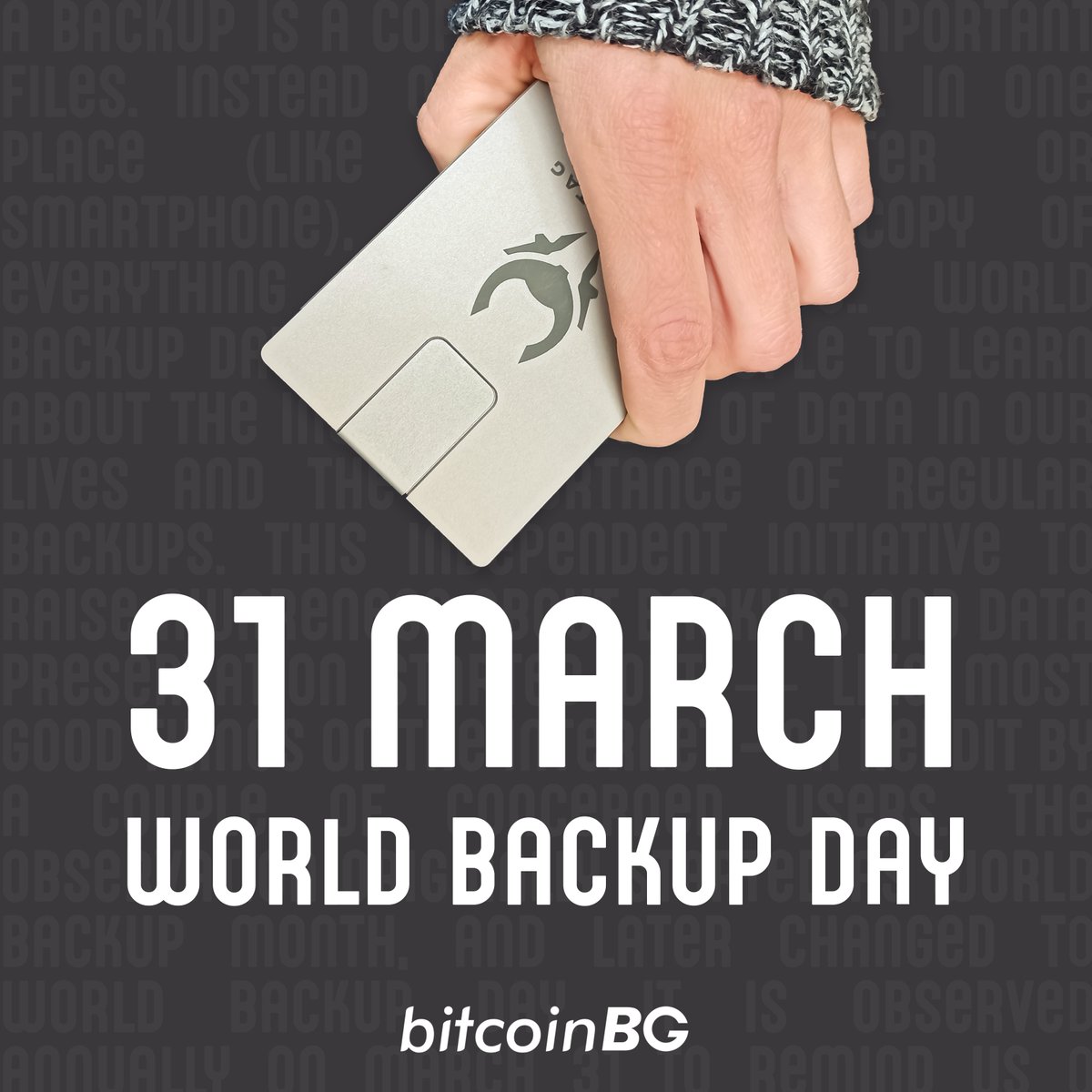 BitcoinBG's tweet image. Бекъпвате ли наистина сигурно? 🤓
Ето статистика от #WorldBackupDay:
⚠️ 1/3 от случаите на загубени данни са по непредпазливост;
⚠️ 1/3 от компютрите в света са заразени с malware;
⚠️ 113 смартфона биват откраднати всяка минута. 
#Crypto #Cryptotag 👉 bitcoinbg.eu/shop/product/c…