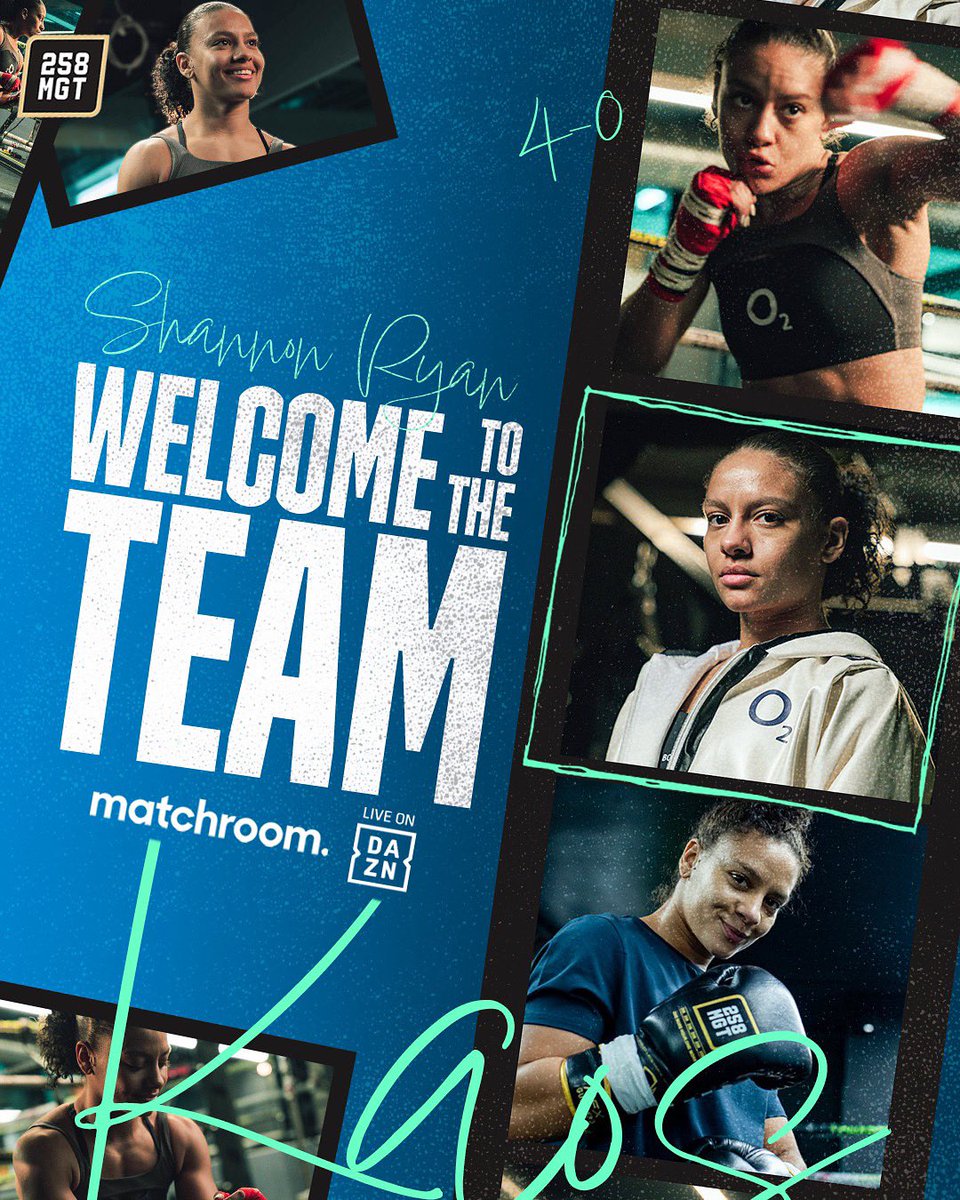 ⚡️ Shannon Ryan ⚡️

Kaos 📝 258's Super Flyweight sensational joins the <a href="/MatchroomBoxing/">Matchroom Boxing</a> stable 👌