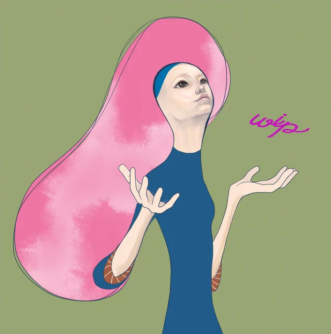 小人シリーズ制作途中#絵 #イラスト #小人 #Elves' World #nft #Foundation 