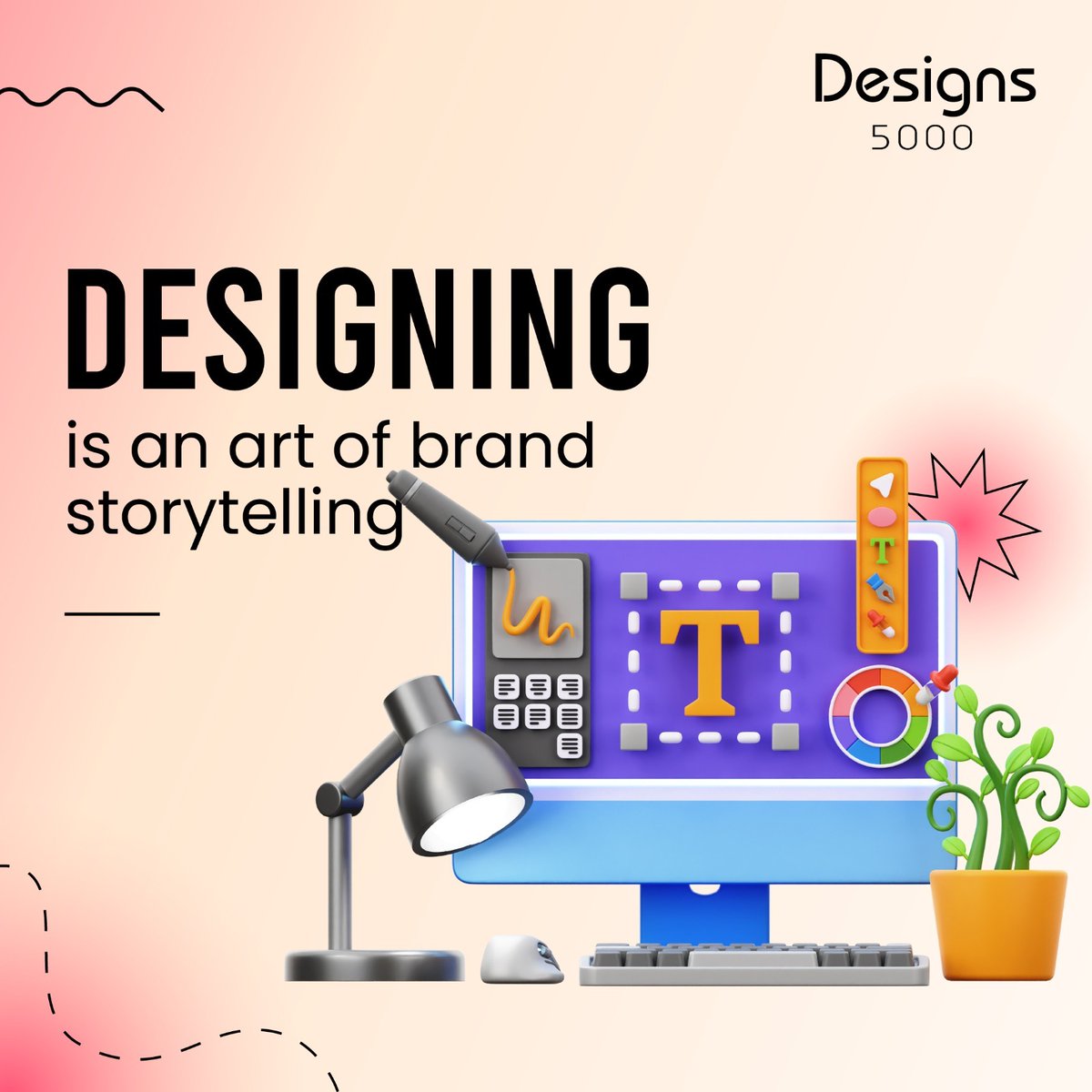 designs5000's tweet image. The art of communicating concepts and telling stories through visual content is known as graphic design. These visuals can be as basic and small-scale as a logo or as complex as a website design.

#Designs5000 #SocialMediaDesigns #DesignStoryTelling #BrandStory